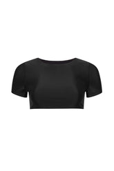 Tahiti Cropped Swim Tee Black
