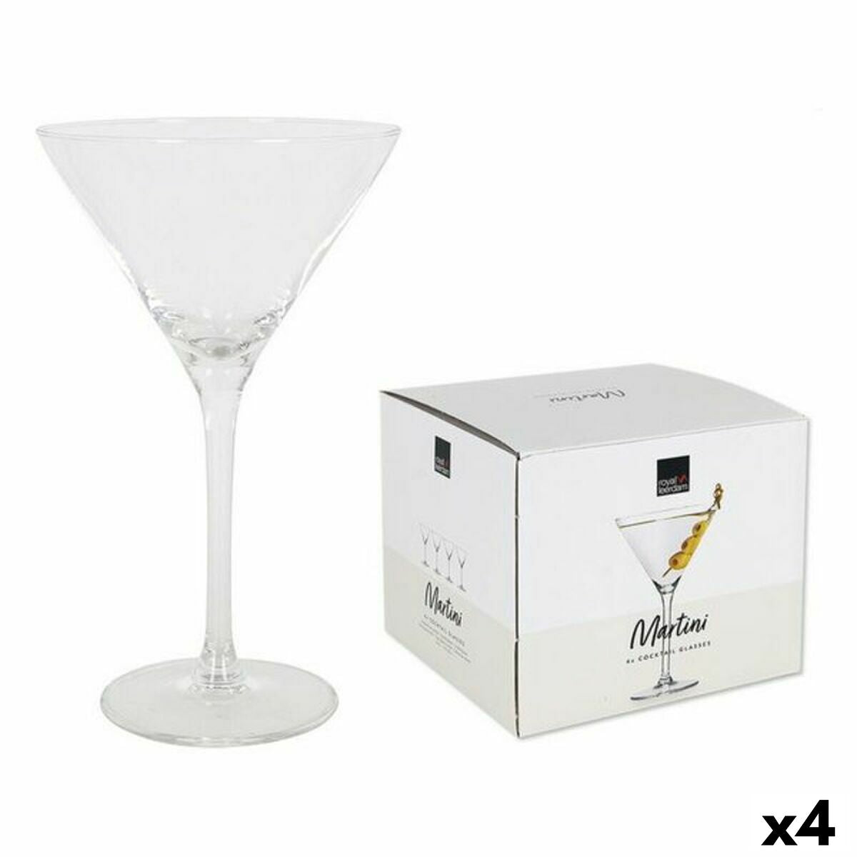 Cocktail glass Royal Leerdam Cocktails 10 x 10 x 18 cm 4 Pieces-0