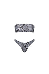 Santorini Seamless Bandeau Bikini Set Snake